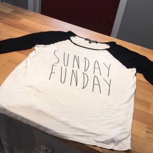 Sunday Funday Baseball Tee